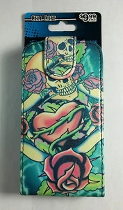 TATTOO STYLE HEART ROSES SKULL BLACKBERRY CLOSING PLASTIC HOLDER CELL CASE NEW - Picture 1 of 2
