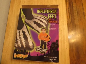 Inflatable Feet With Squeakers One Size Fits All New In Box Ready For Halloween - Picture 1 of 1