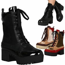 bamboo black combat boots