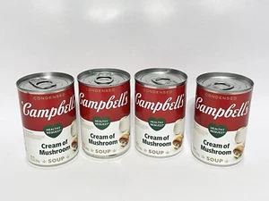 Pack of Four Campbell’s Cream Of Mushroom Cans, 10.5 Oz Each, Best by Oct 2026 - Picture 1 of 4