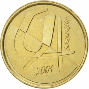 [#469612] Münze, Spanien, Juan Carlos I, 5 Pesetas, 2001, Madrid, VZ, Aluminum-B - Bild 1 von 2