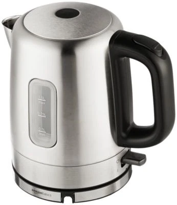 Amazon Basics Stainless Steel Electric Kettle 1-Liter Silver Coffeepot Coffee - Image 1 of 4