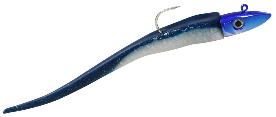 Hogy Twitcher 8/0 + Jiggin 23cm Gummifisch blue black, Gummiköder, Heilbuttköder - Bild 1 von 1