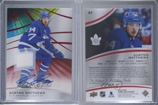 2019-20 Upper Deck SP Game Used Red Auto Jersey Auston Matthews #67 Auto