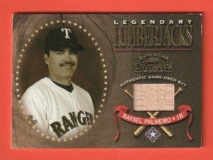 RAFAEL PALMEIRO - 2001 Donruss Classics Legendary Lumberjacks #LL41  *Bat Card*