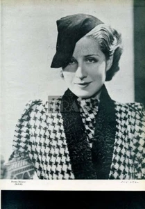 Recorte de imagen JPN 7x10 kj4 NORMA SHEARER / ANNE SHIRLEY ROCHELLE HUDSON 1935 - Imagen 1 de 2