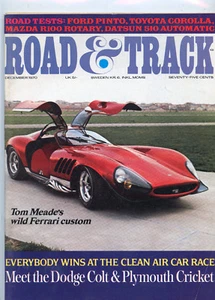 December 1970 Road & Track Magazine Ferrari Custom Car Cover - Picture 1 of 2