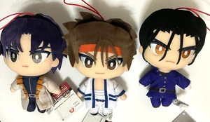 Ruroni Kenshin Korenui Plush Doll Mascot x3 Sanosuke Sagara Hajime Saito Aoshi - Picture 1 of 1