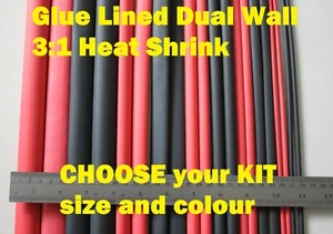 Kits fr $16.50 WATERPROOF Glue Lined Marine Dual Wall heat shrink tube joiner - Picture 1 of 19