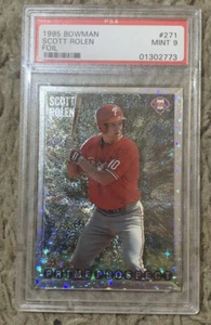 Bowman 271 1995 Scott Rolen Hof novato RC PSA 9 como nuevo - Imagen 1 de 1