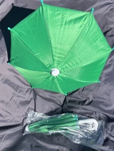 5pcs Mini Umbrellas for Decoration - Solid Color Green Yellow Purple Any Combo - Picture 1 of 3