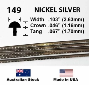 Fretwire #149 Nickel Silver - Jumbo/Large Guitar or Bass - 1.8 metres - Straight - Picture 1 of 2