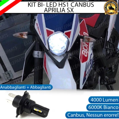 LAMPADA LED HS1 PER ANABBAGLIANTI ABBAGLIANTI APRILIA SX 50 125 6000K NO ERROR - Immagine 1 di 4