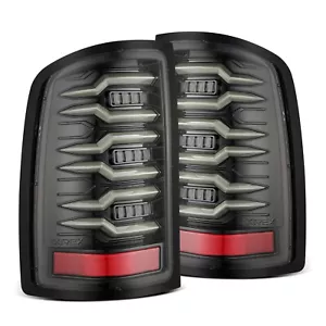 For 07-13 GMC Sierra 1500 2500 Alpha Black Luxx Sequential LED Tail Lights Lamps - Picture 1 of 14