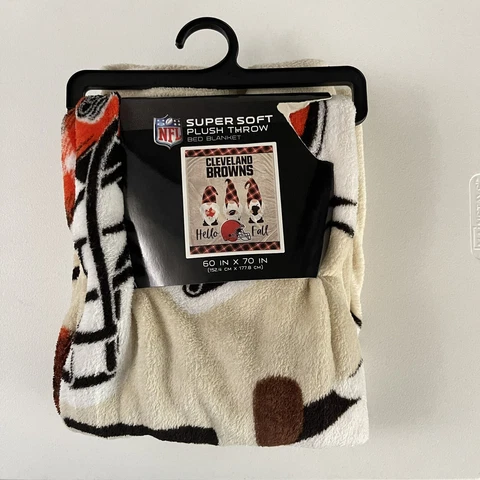 Cleveland Browns Garden Gnomes Fall Blanket (60in x 70in) Super Soft Plush Cover