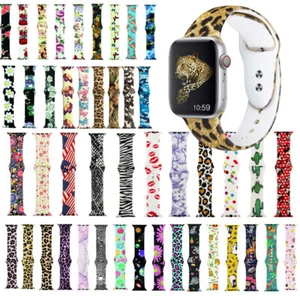 Correas de repuesto de silicona para reloj Apple Watch iWatch Series 7 6 5 4 3 2 - Imagen 1 de 131