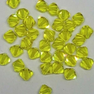 Swarovski Crystal Citrine Bicone 5328 Beads; 4mm (24), 5mm (24),or 6mm (12) - Picture 1 of 1