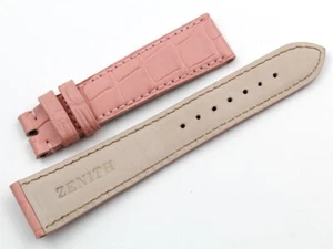 Cinturino Zenith Vera pelle Coccodrillo Rosa Accessori Orologi Misura Ansa 19 - Imagen 1 de 5