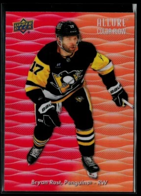 2023-24 Upper Deck Allure Color Flow Red-Orange #CF-7 Bryan Rust - Image 1 of 2