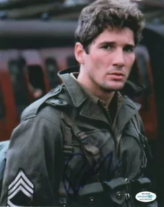¡FOTO LEGENDARIA DEL ACTOR RICHARD GERE FIRMADA ""YANKS"" 8x10! ACOA MUJER BONITA - Imagen 1 de 2