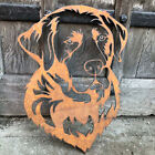 Silhouette Garden Labrador Dog Decor for Garden Art Fence Decorative Gifts
