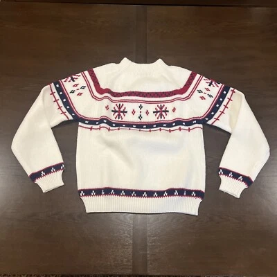 Vintage 70s 80s JCPenney Women’s XS Christmas Winter Mock Neck Sweater Acrylic - Image 1 of 4