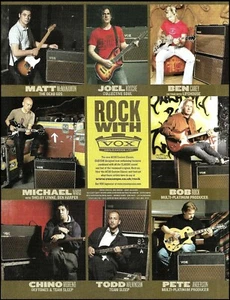 Anuncio amplificador clásico personalizado Vox AC30 Pete Anderson Bob Rock Michael Ward chino Moreno - Imagen 1 de 3