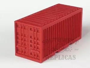 SW Réplicas HO Escala 220-1012: 20' CONTENEDOR DE CARGA - AMBAS PUERTAS CERRADAS - ROJO - Imagen 1 de 1