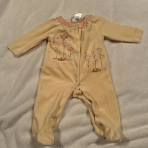 Absorba Terry cloth Footed Pajamas 3-6 Months - Picture 1 of 7