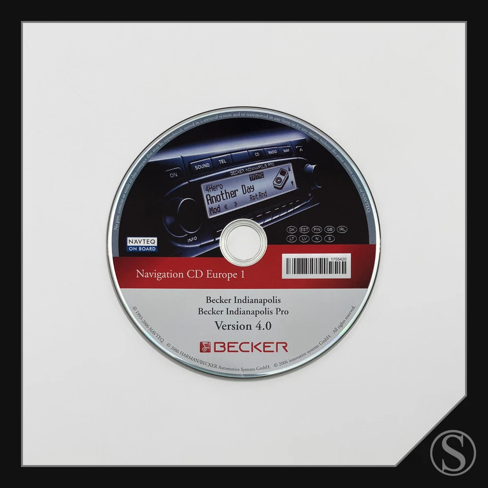 Becker Navigation CD Europe 1 4.0 Navigationssoftware 1755.420 Indianapolis Pro - Bild 1 von 1