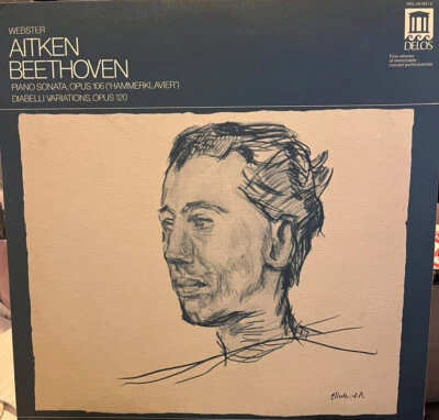 WEBSTER AITKEN Hammerklavier Sonata - Diabelli Variations 1974 DELOS 2 LP Set NM - Image 1 of 4