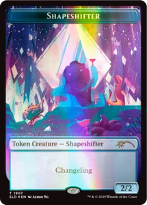 TOKEN Shapeshifter (Ooze) ✨ Doppio FOIL ARCOBALENO ✨ MTG NM Tana Segreta 1907 - Foto 1 di 2