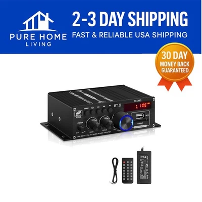 Versatile AK-380 Audio Amplifier - Bluetooth, FM & USB Ready for Home Use - Image 1 of 4