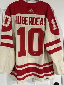 Fanatics Under Wraps Jonathon Huberdeau Autographed Flames Heritage Jersey+Bonus - Picture 1 of 4