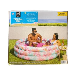 *Distressed Verpackung* Member's Mark 3 aufblasbarer Ring Design Tropical Pool 5,5' - Bild 1 von 2