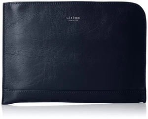 Ultima Tokyo Book Leather Pouch Men s Navy No. 77822 602 - Picture 1 of 5