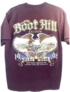 Camiseta De Colección Boot Hill Salón Años 90 Daytona Grande Motociclista Puntada Única L - Imagen 1 de 8