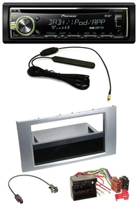 Pioneer MP3 USB CD DAB AUX Autoradio für Ford Fiesta Focus 2004-2008 silber - Bild 1 von 10