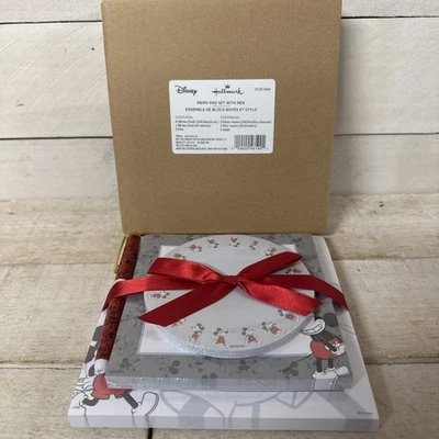 Blocs de notas Disney Hallmark 3 tamaños papel, Mickey Mouse, + bolígrafo, NUEVO en caja Foto 1 de 4