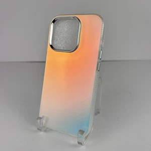 iPhone 15 Pro Case 6.1” Gradient Sunset Blue Soft TPU Slim Shockproof Cover - Picture 1 of 6