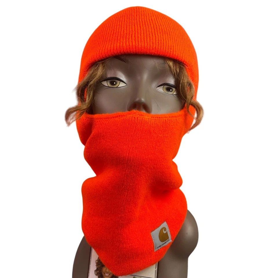 Carhartt Balaclava Ski Mask Adult Hunting Orange Thinsulate Outdoors - Image 1 of 4