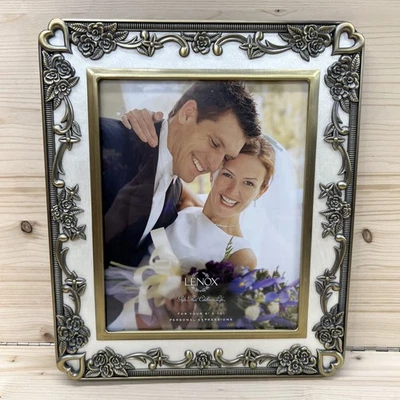 Álbum de boda Lenox Vintage Love 8x10 plateado artículos de regalo 18 páginas de fotos Foto 1 de 4