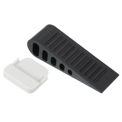 Türstopper aus Gummi,Türstopper für Unterseite der Tür mit Halter,1Stk,Schwarz - Bild 1 von 4