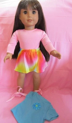 Juego de leotardo rosa se adapta a muñeca niña 18 pulgadas vendedor de ropa lsful Foto 1 de 3