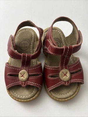 LIVIE & LUCA Red Sandals Sz 5 Toddler - Image 1 of 4