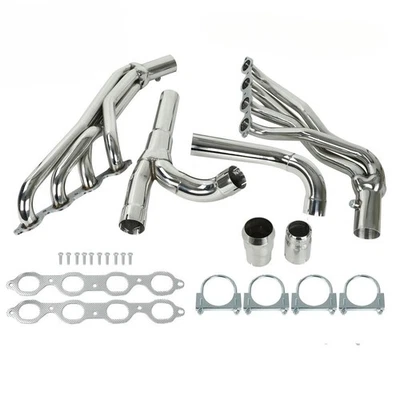Exhaust Manifold Headers W/Y Pipe For 14-17 Chevy GMC Silverado Sierra 1500 6.2L - Image 1 of 4
