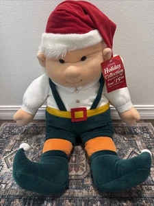 Vintage 1980er J C Penny Holiday Collection Mr. Claus großer Plüsch 28 Zoll - Bild 1 von 9