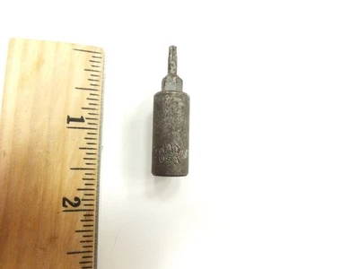 MAC TOOLS 1/4" DRIVE T10 BIT TORX SOCKET WRENCH DRIVER - STAR - USA MT010S - Image 1 of 4