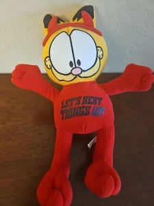Garfield Odie RED DEVIL LET'S HEAT THINGS UP! 13" Plush Stuffed Animal - Picture 1 of 4