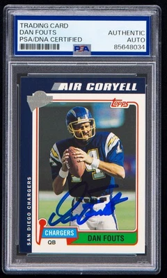 Dan Fouts Signed 2005 Topps Fan Favorites Card #16 (PSA) San Diego Chargers Auto - Image 1 of 2